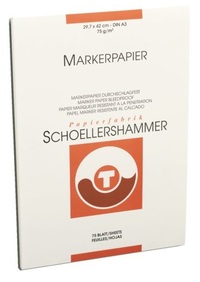 Schoellershammer Markerblok A3 75 gram Wit (75 vel) Schoellershammer Markerblok A3 75 gram Wit (75 vel)